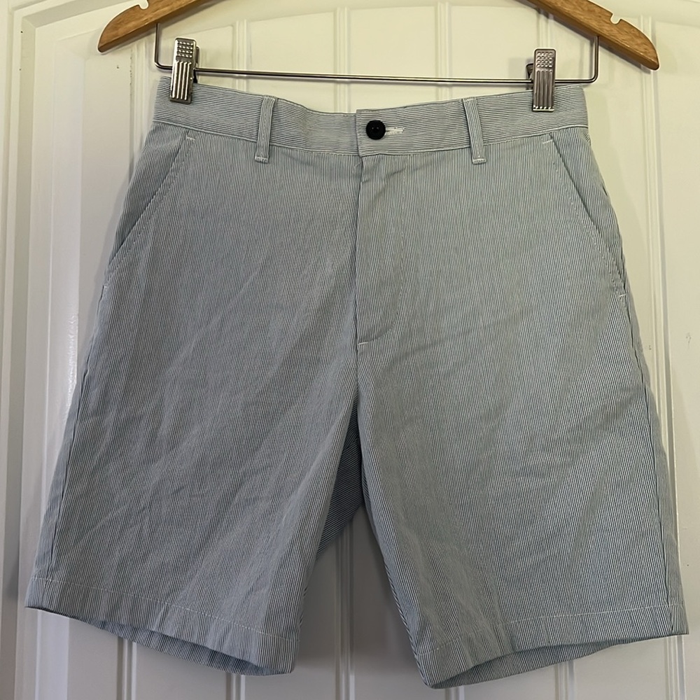 Pinstripe Flat Front boys Shorts Size 14